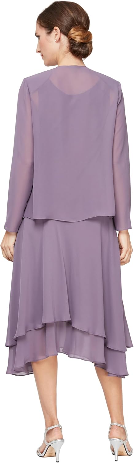 Vestido formal Icy orchid 2 piezas