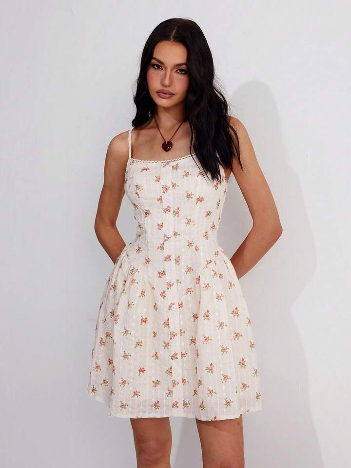 Vestido casual mini tirante delgado