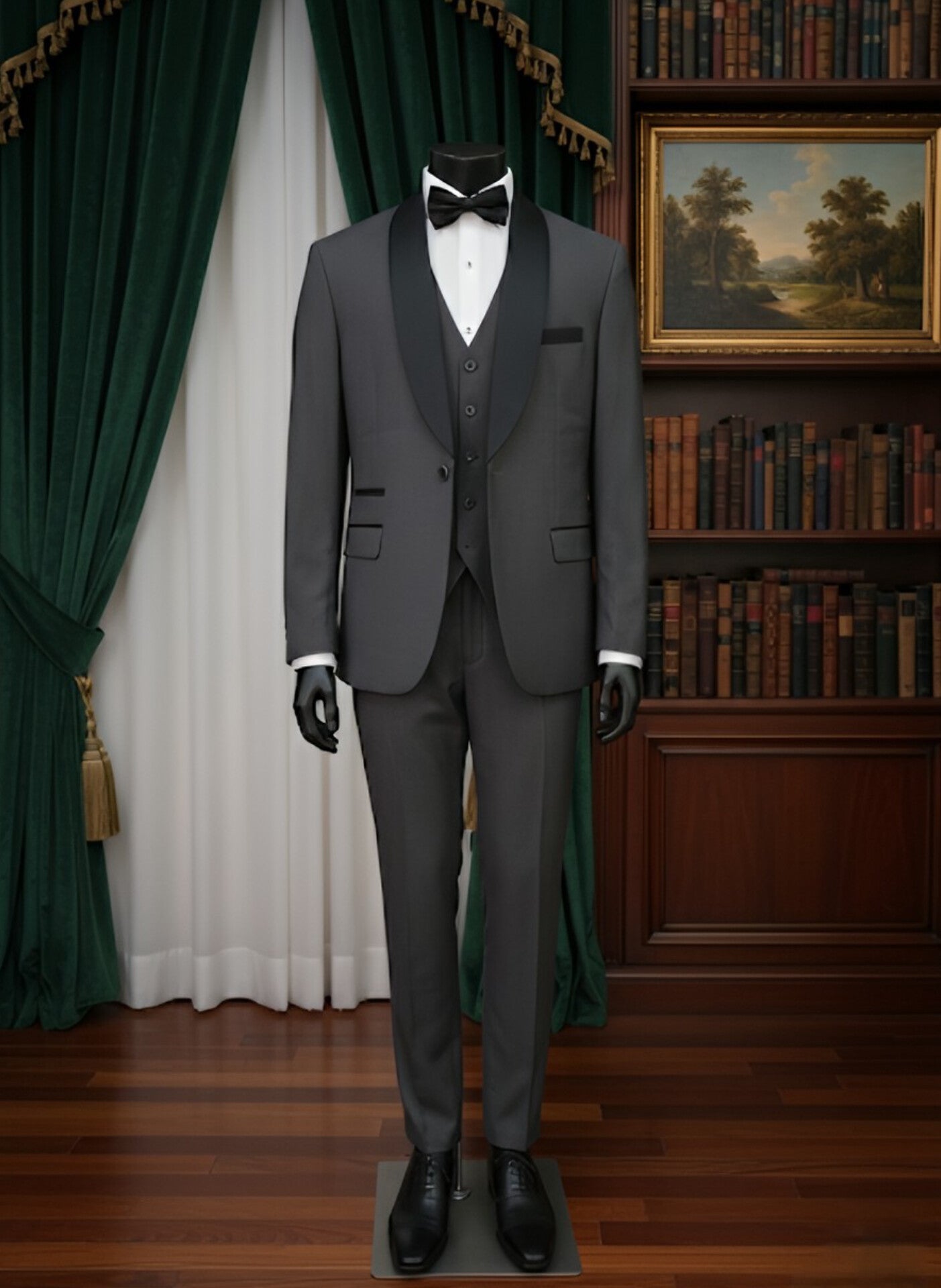 TRAJE GRIS 3 PIEZAS