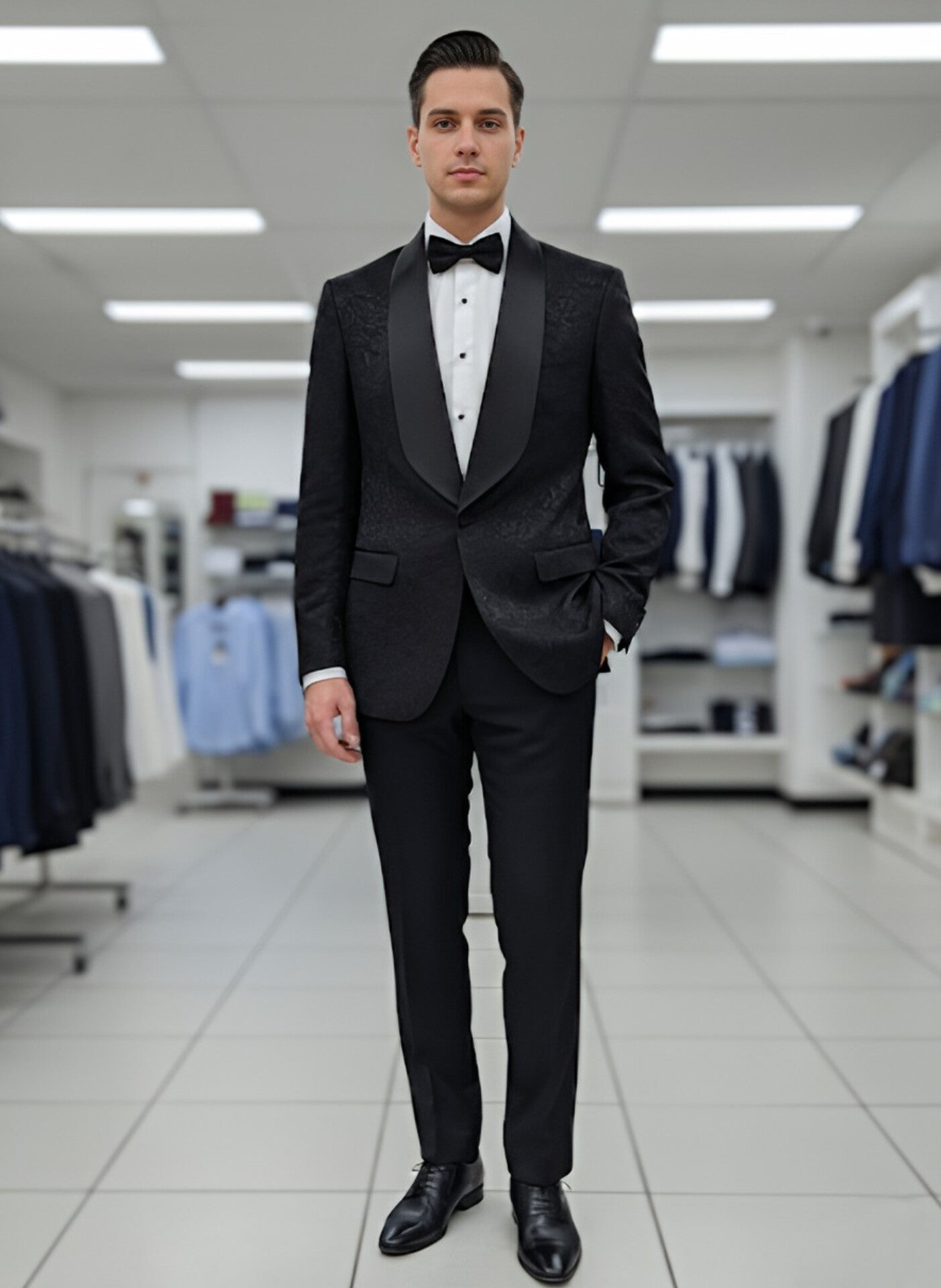 TRAJE NEGRO 2 PIEZAS