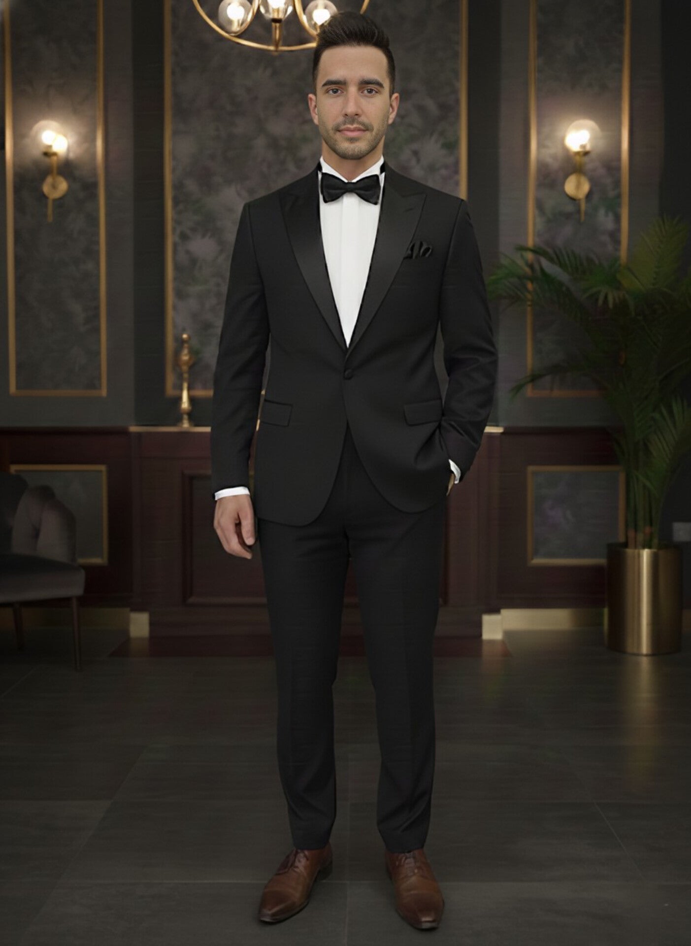 TRAJE NEGRO 2 PIEZAS