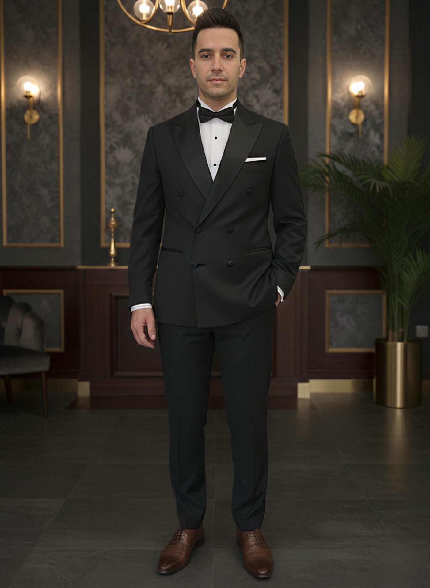 TRAJE NEGRO 2 PIEZAS