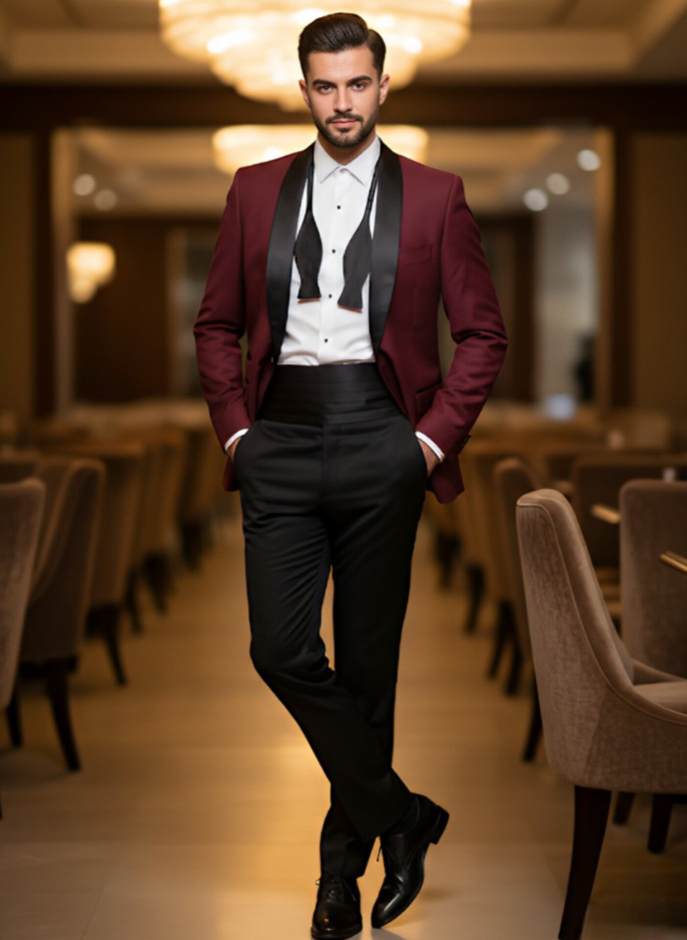 TRAJE VINO 2 PIEZAS