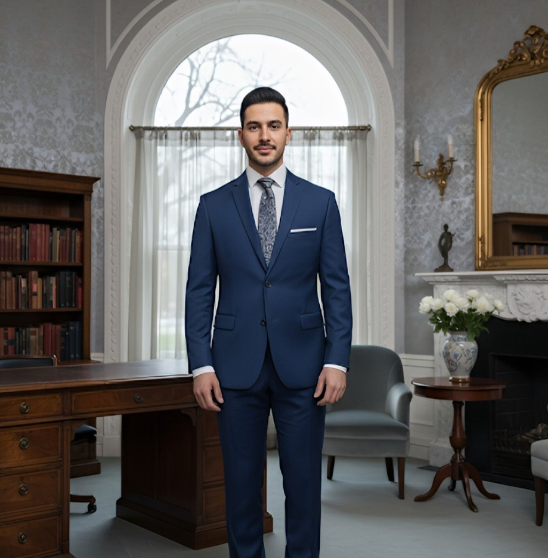 TRAJE AZUL 2 PIEZAS