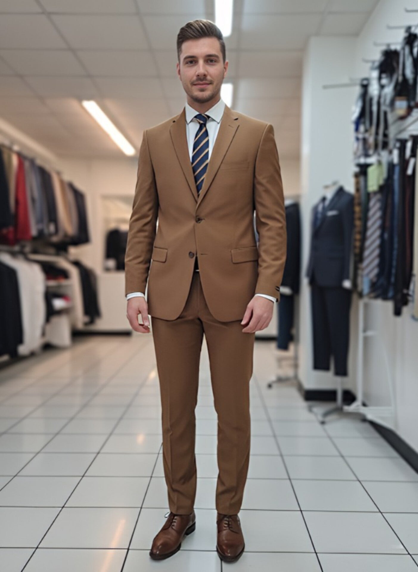 TRAJE CAFE 2 PIEZAS