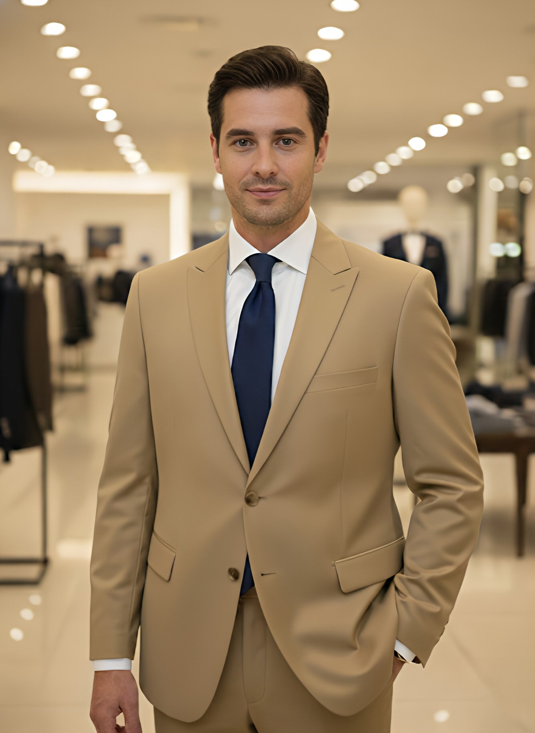 TRAJE BEIGE 2 PIEZAS
