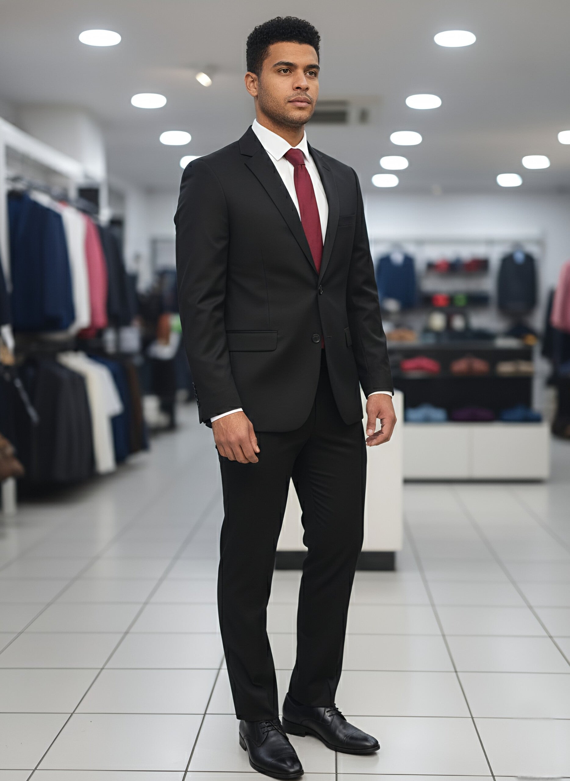 TRAJE NEGRO 2 PIEZAS