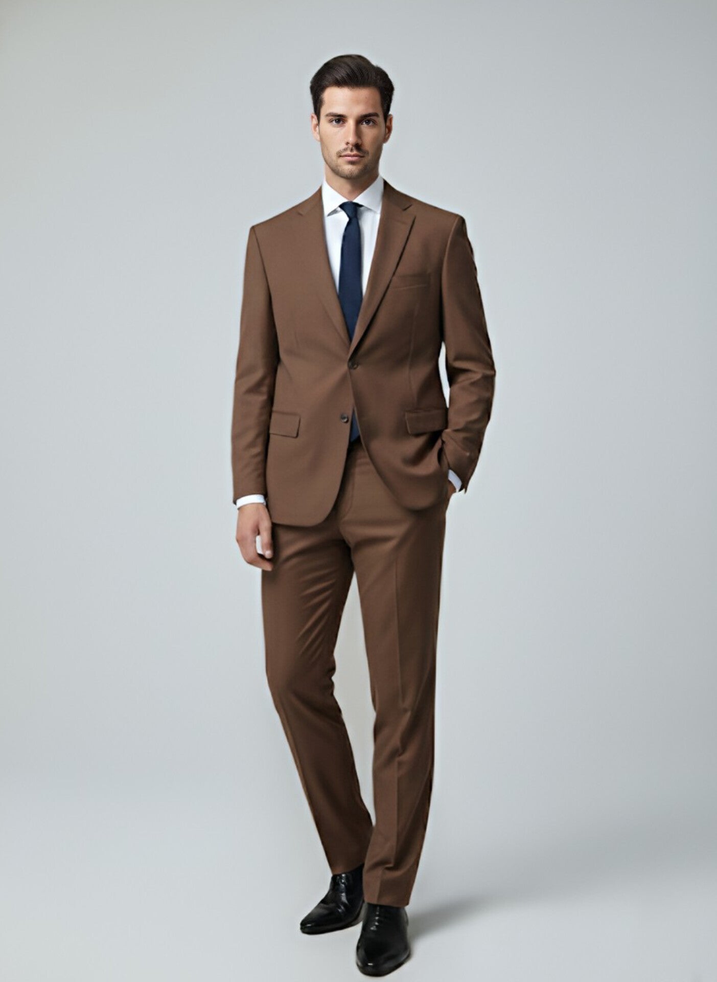 TRAJE CAFE 2 PIEZAS