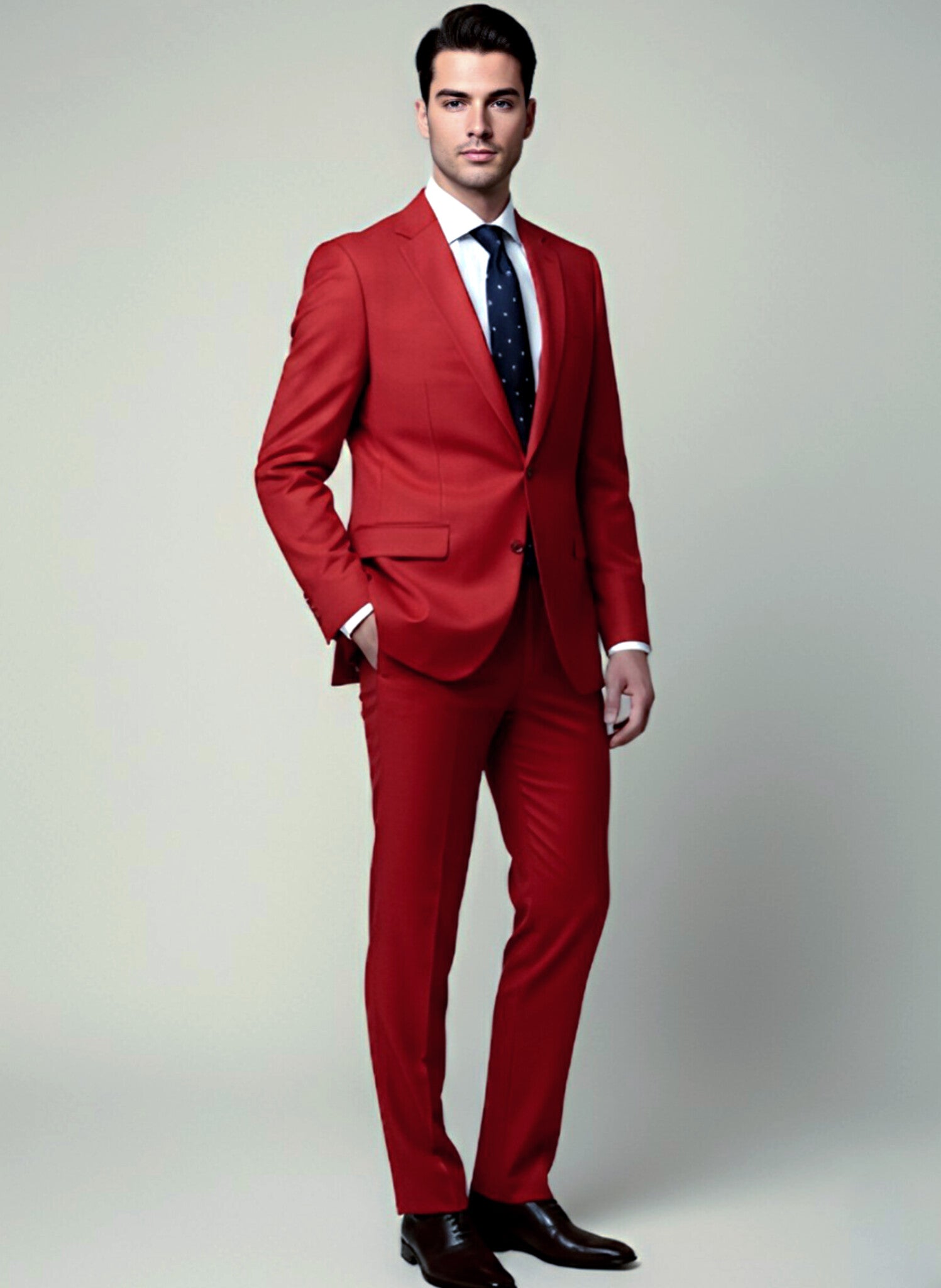 TRAJE ROJO 2 PIEZAS