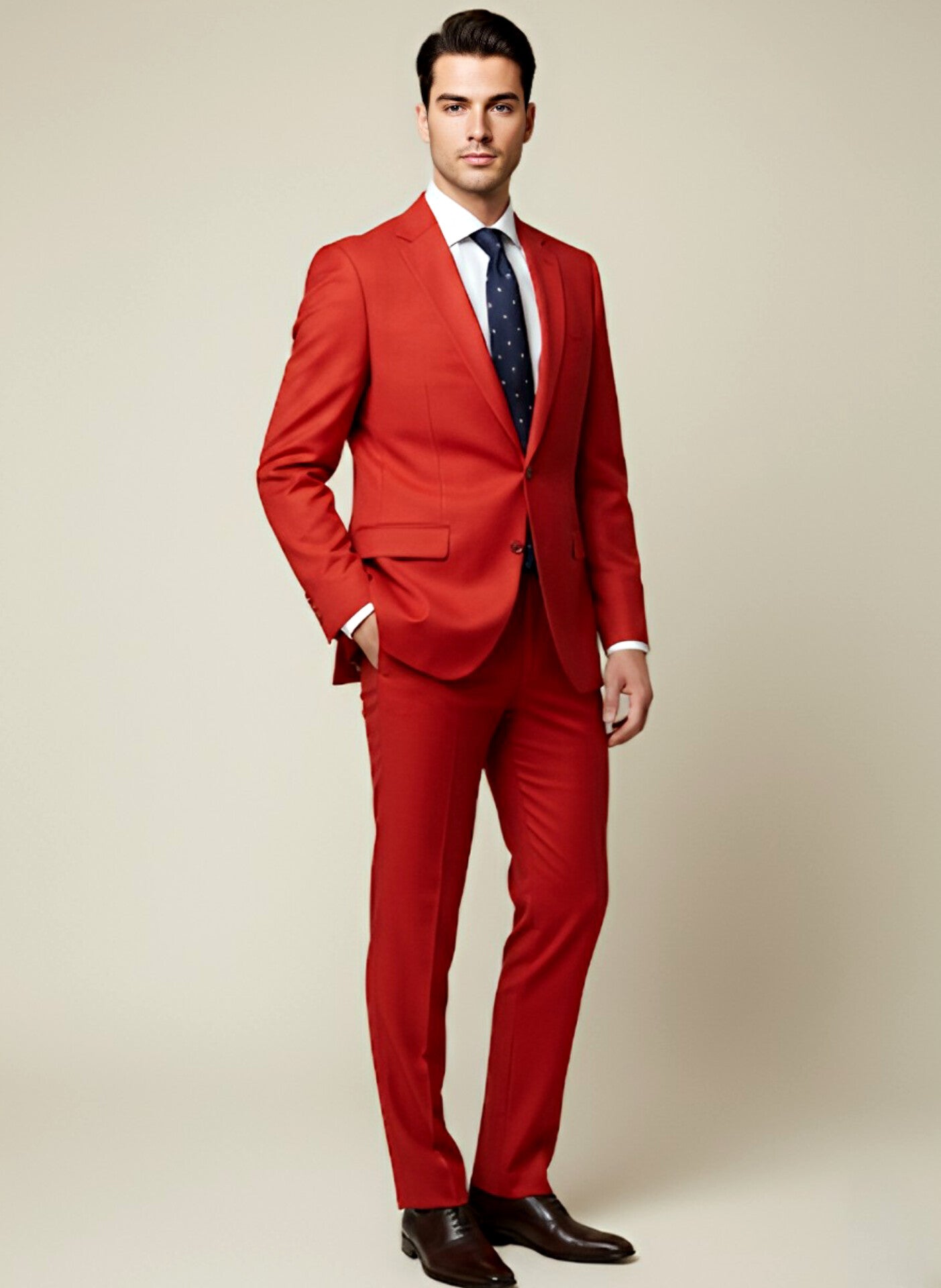 TRAJE ROJO 2 PIEZAS