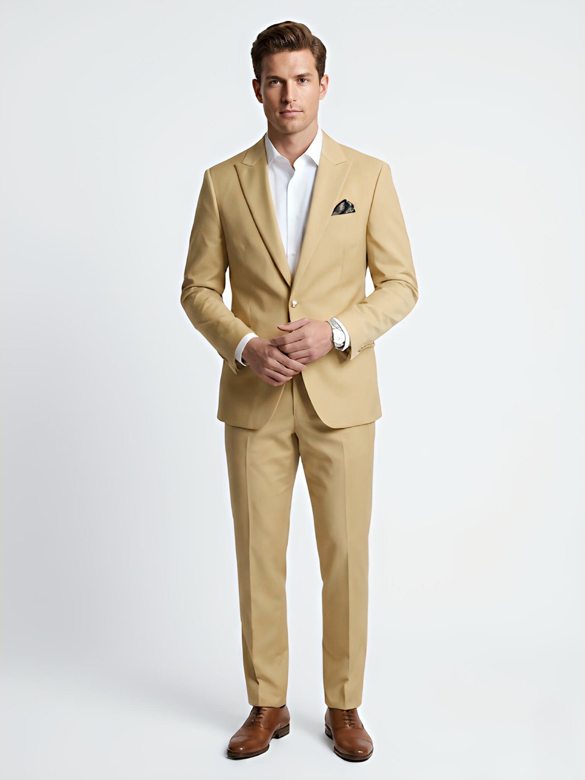 TRAJE BEIGE 2 PIEZAS S