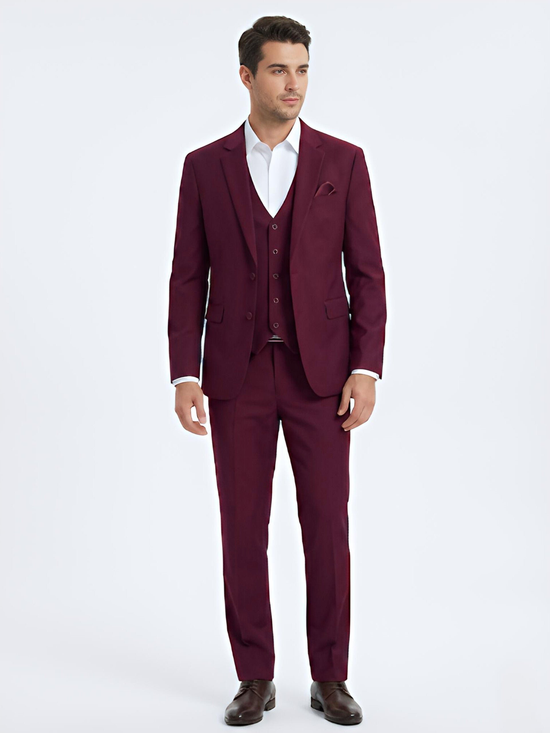 TRAJE VINO 3 PIEZAS S
