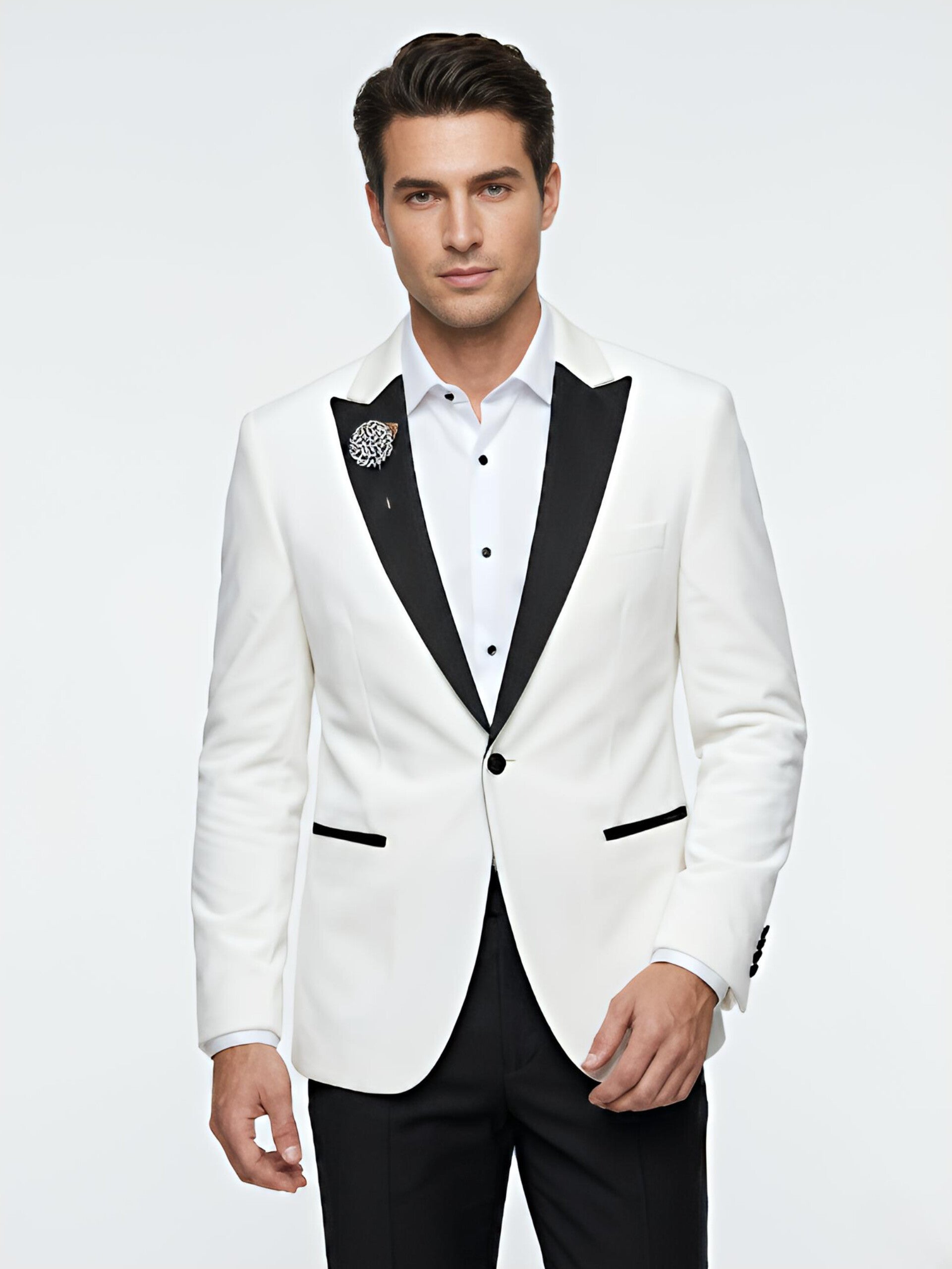 TRAJE BLANCO 3 PIEZAS 3XL