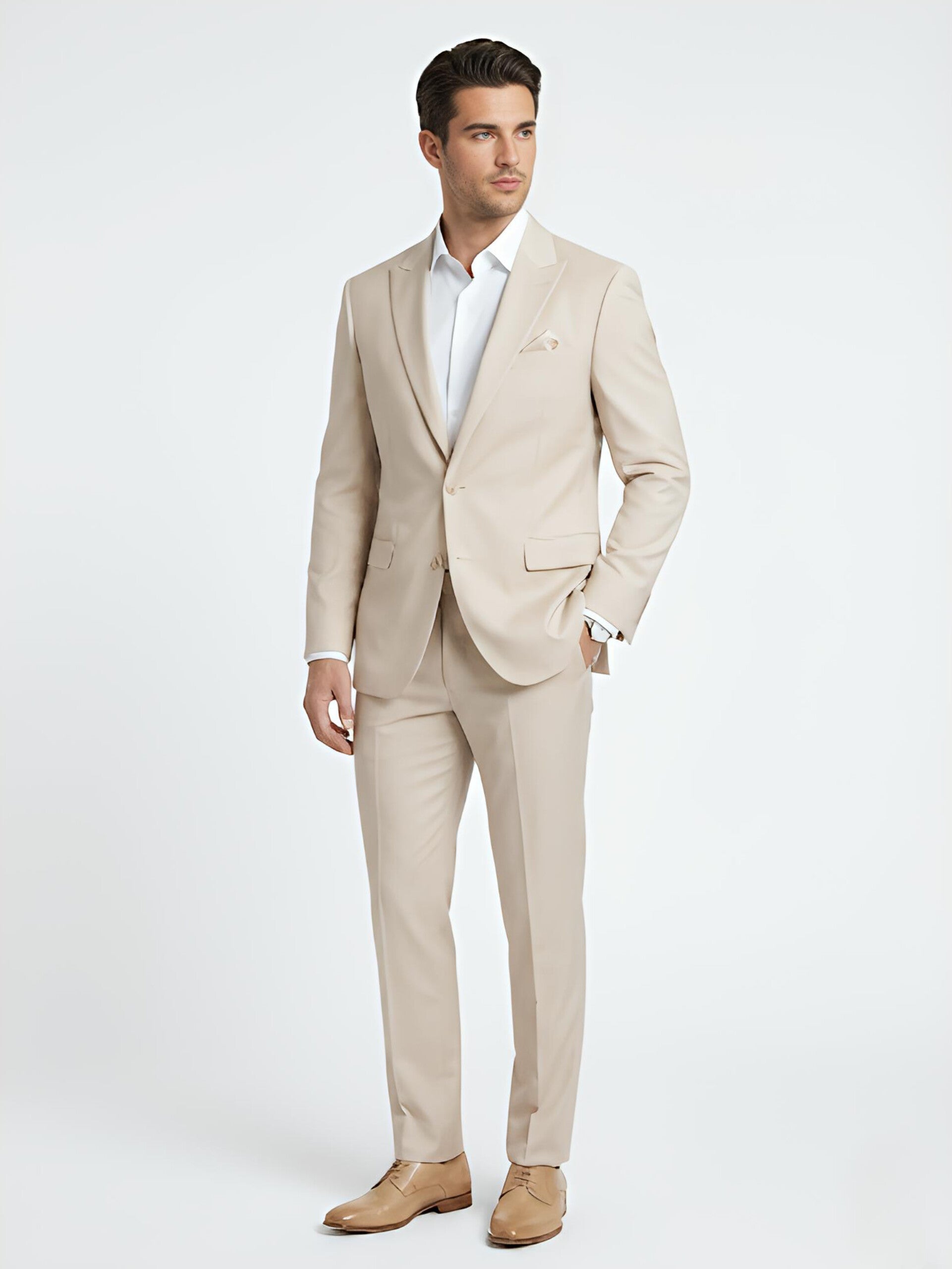 TRAJE BIEGE 2 PIEZAS 2XL
