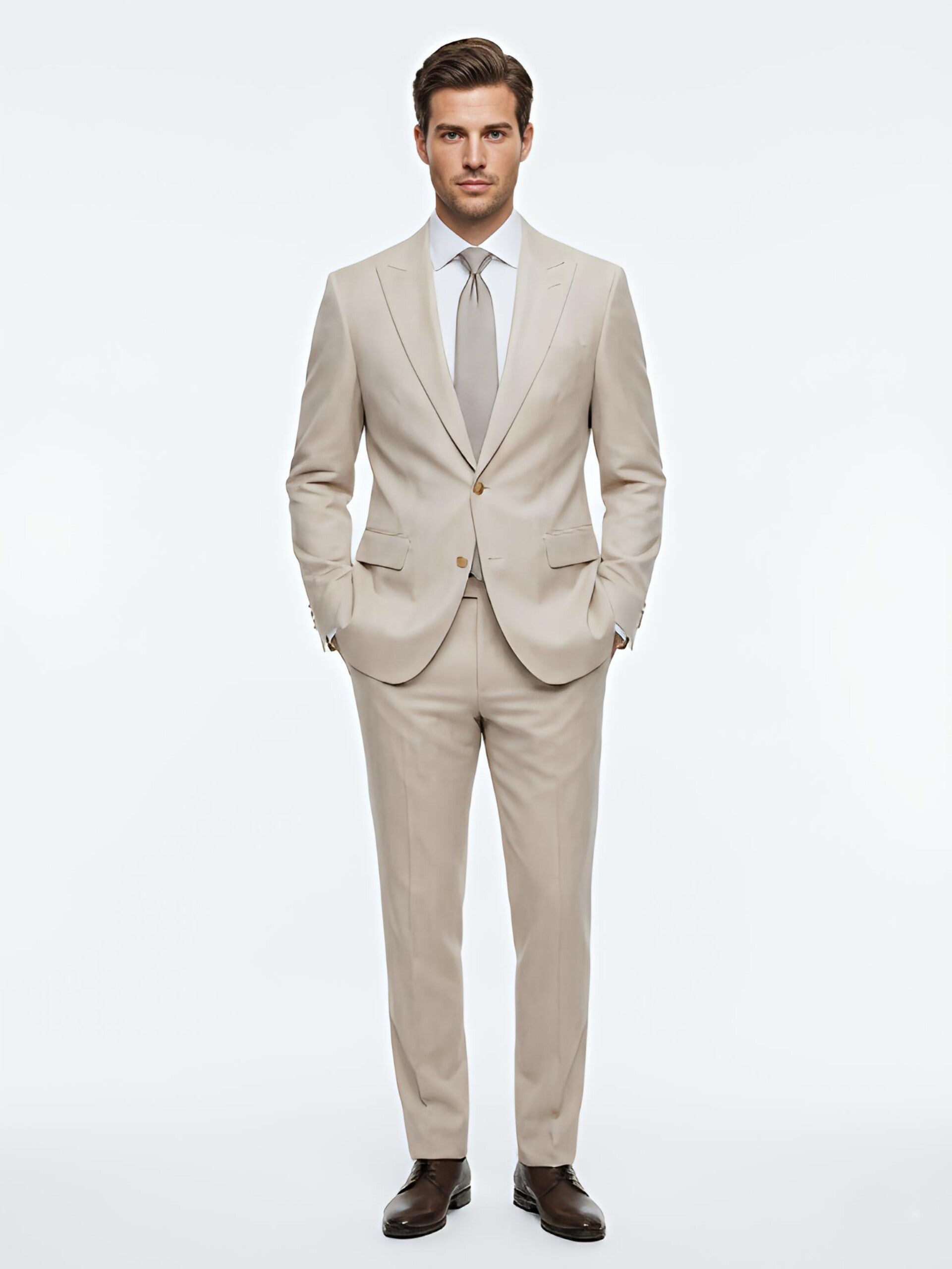 TRAJE BEIGE 2 PIEZAS M