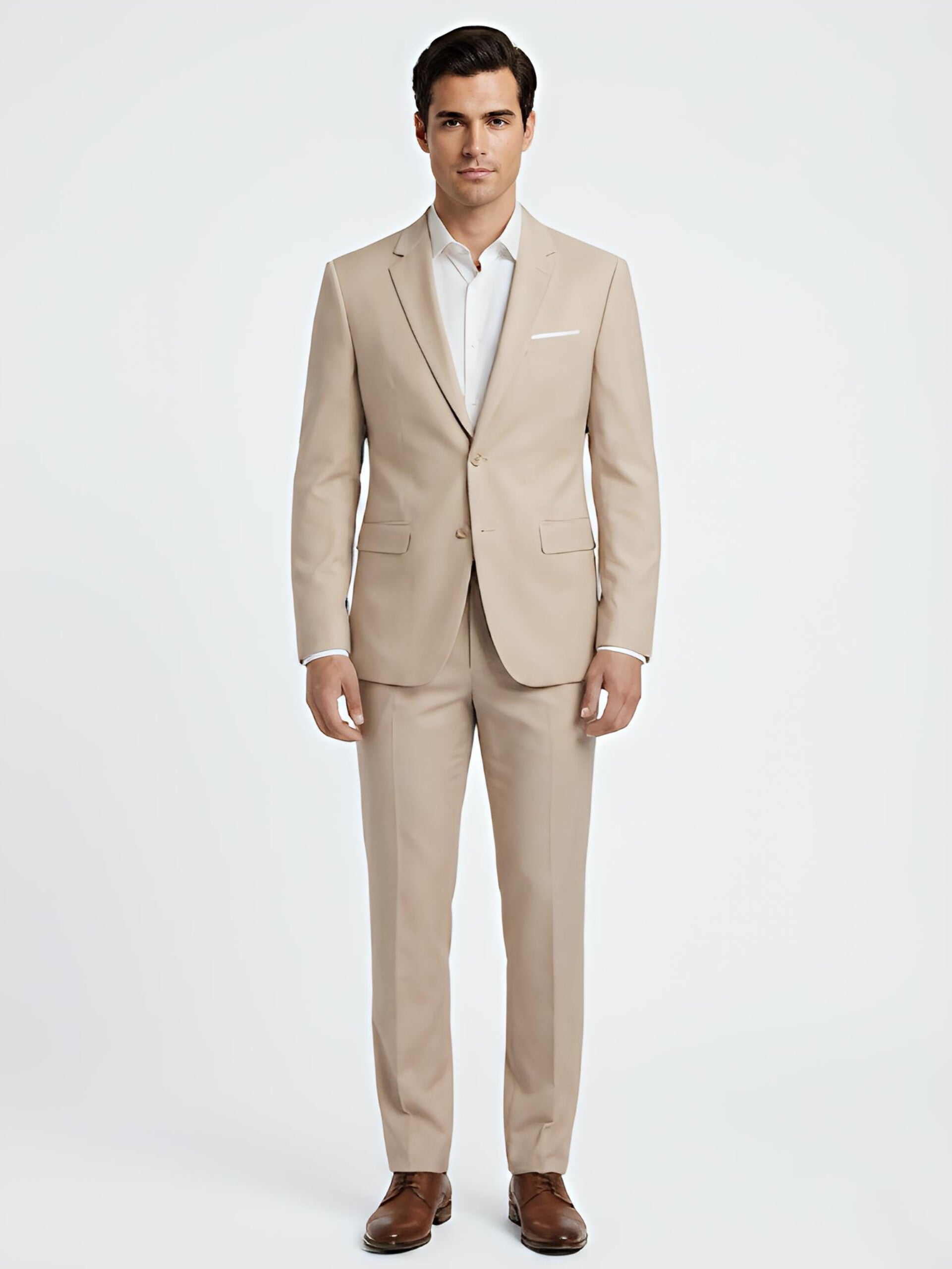 TRAJE BEIGE  2 PIEZAS 2XL