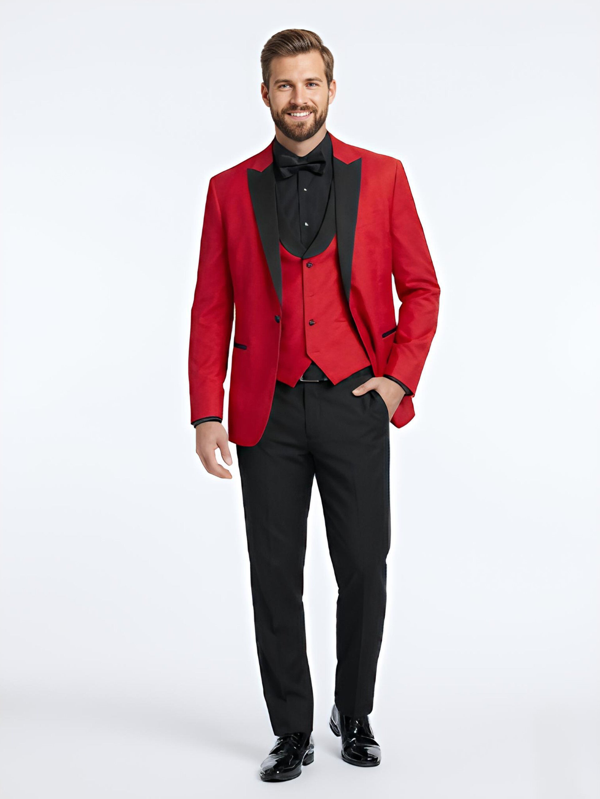 TRAJE ROJO 3 PIEZAS M
