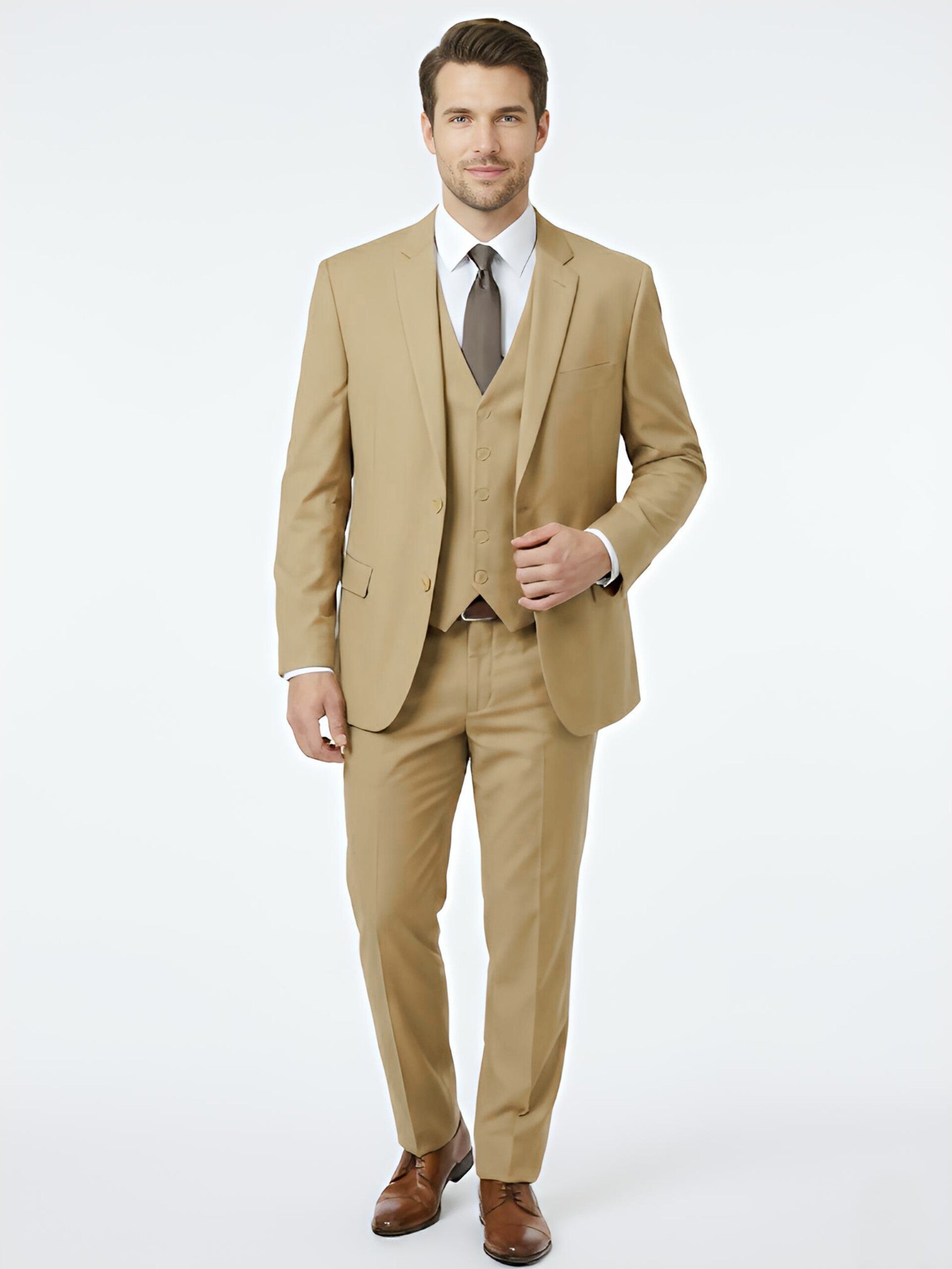 TRAJE BIEGE 2 PIEZAS 3XL