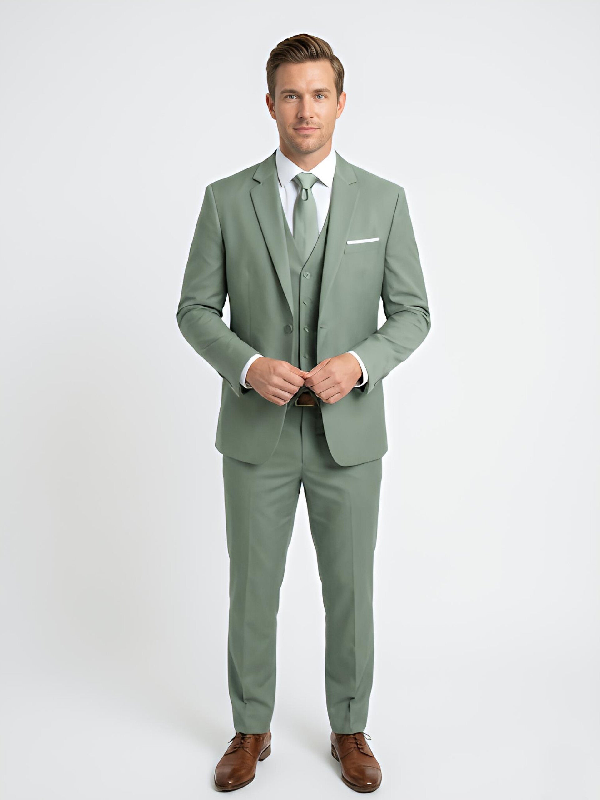 TRAJE VERDE 3 PIEZAS