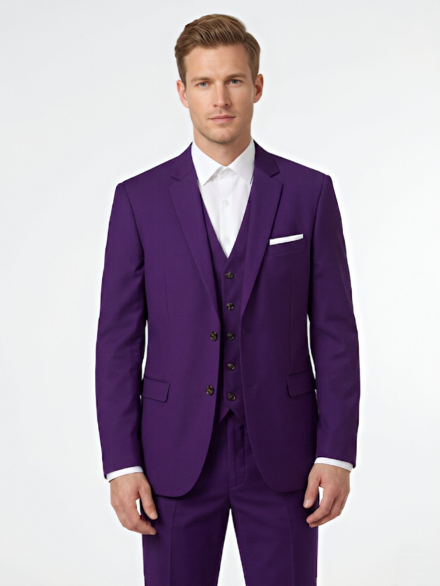 TRAJE MORADO 3 PIEZAS XL