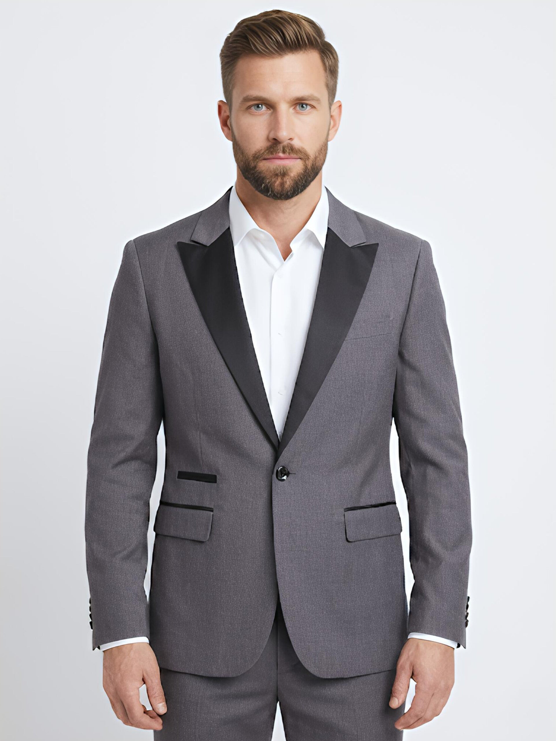 TRAJE GRIS 2 PIEZAS M