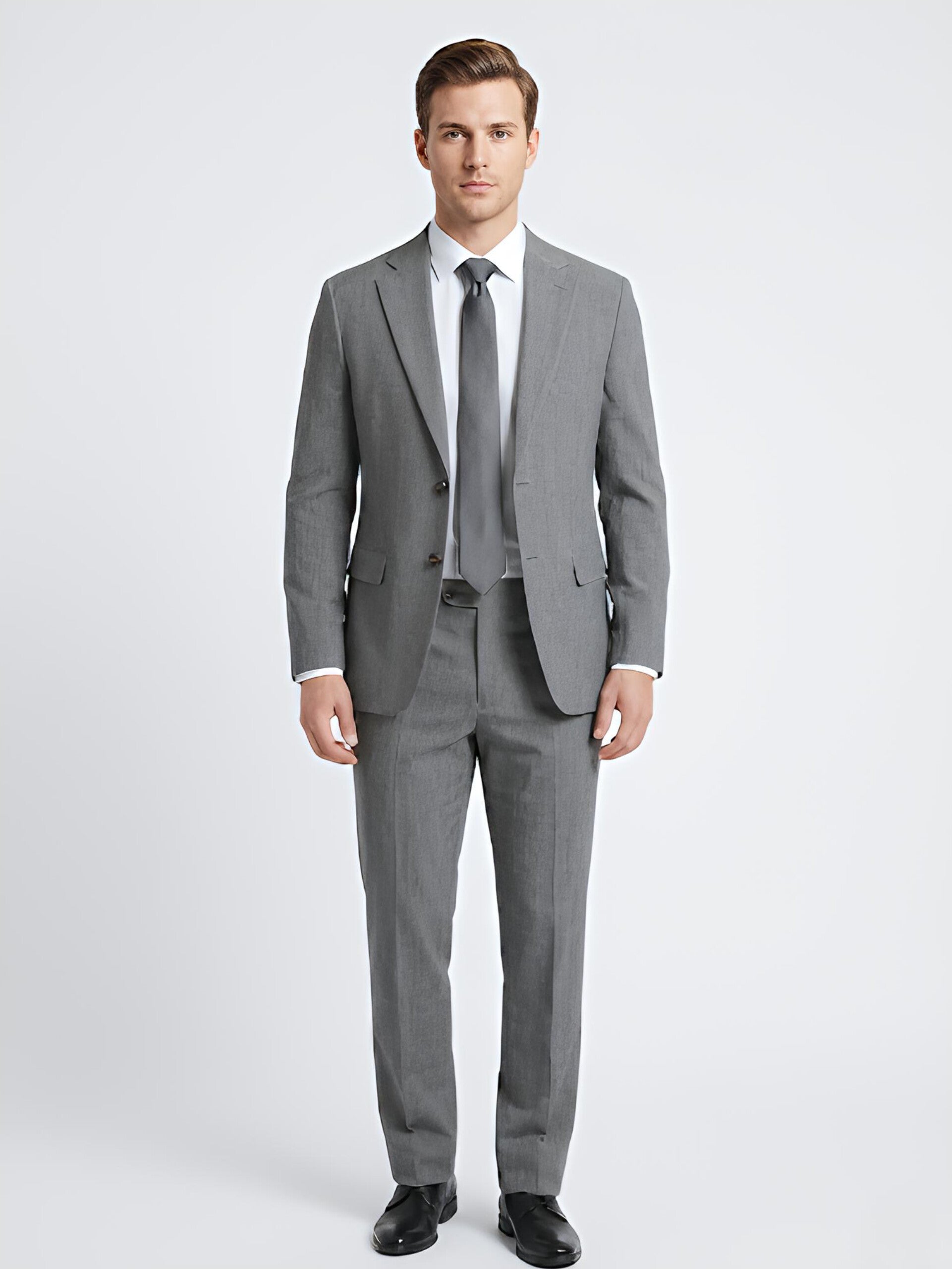 TRAJE GRIS 2 PIEZAS