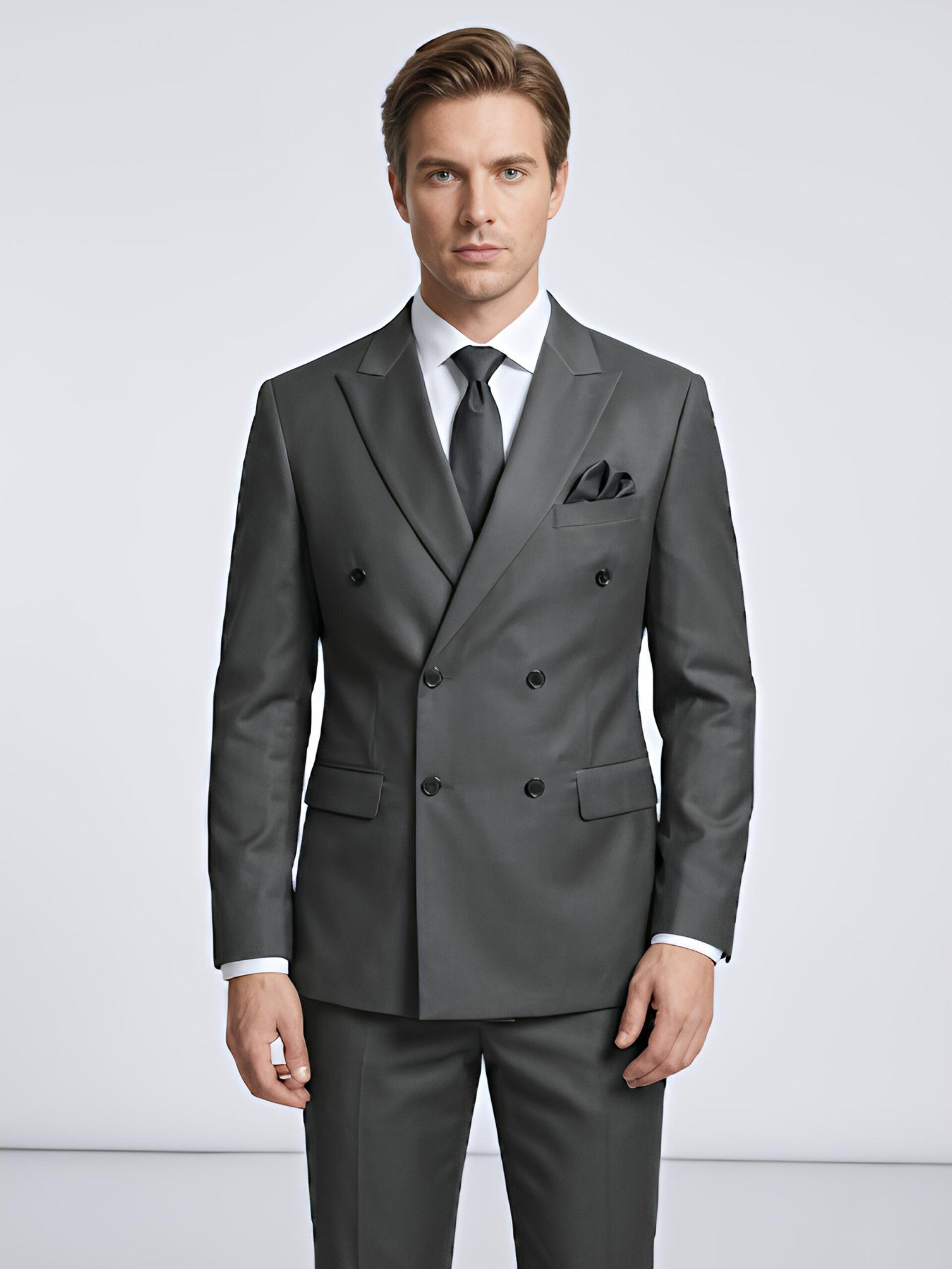 TRAJE GRIS 2 PIEZAS 2XL