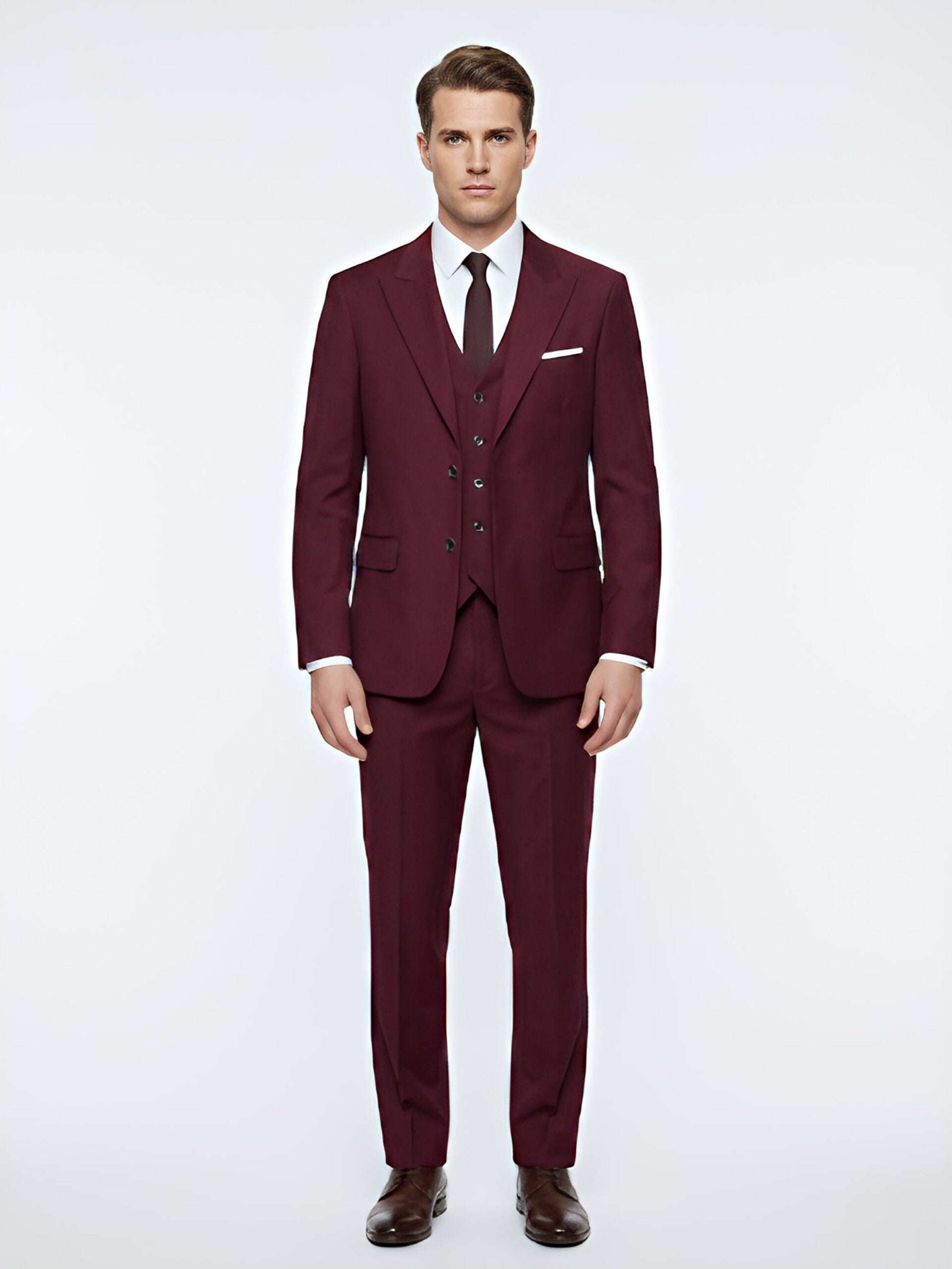 TRAJE VINO 3 PIEZAS