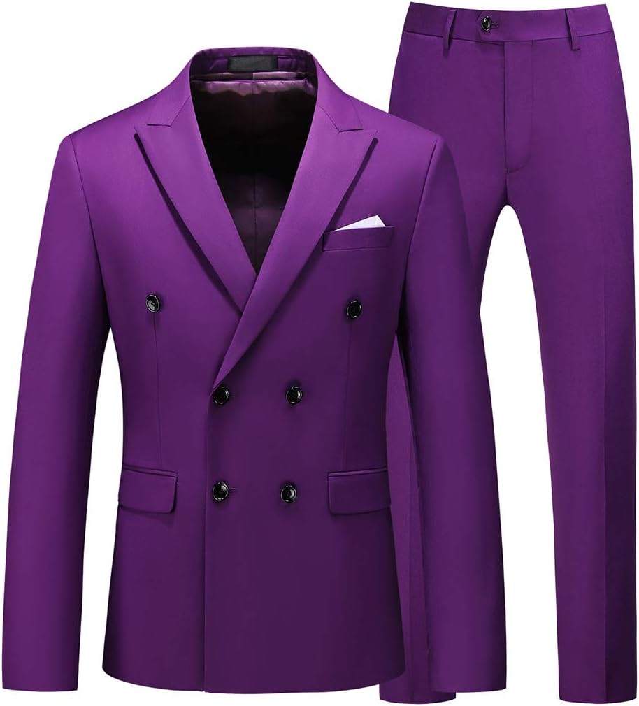 TRAJE MORADO 2 PIEZAS