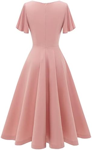 Vestido midi palo rosa