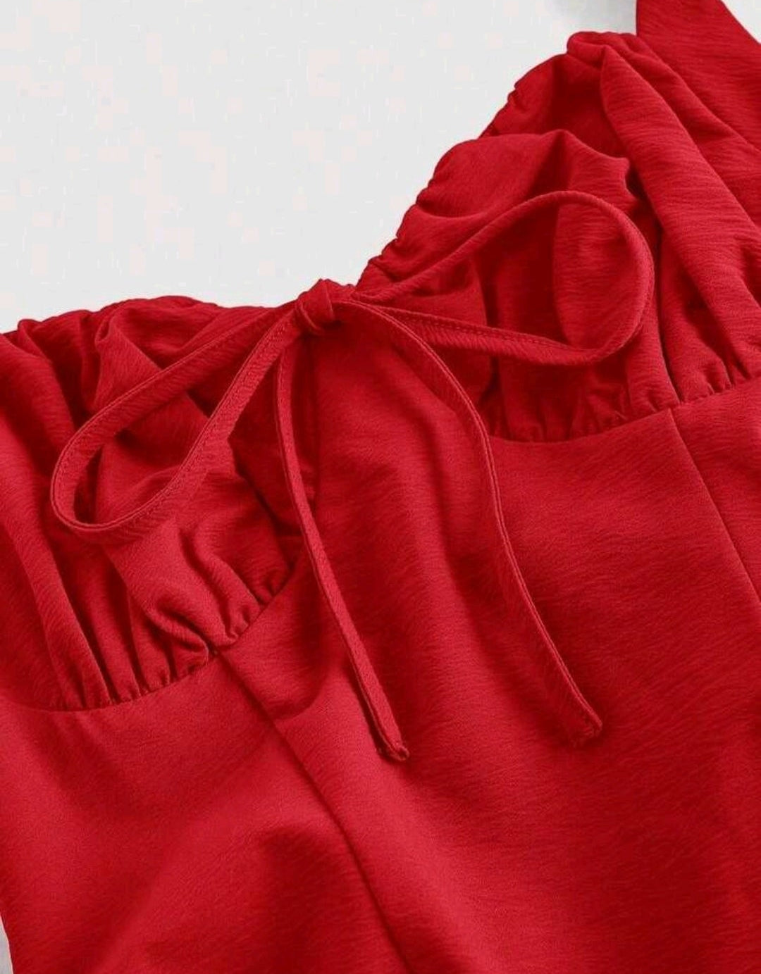 Vestido rojo casual midi