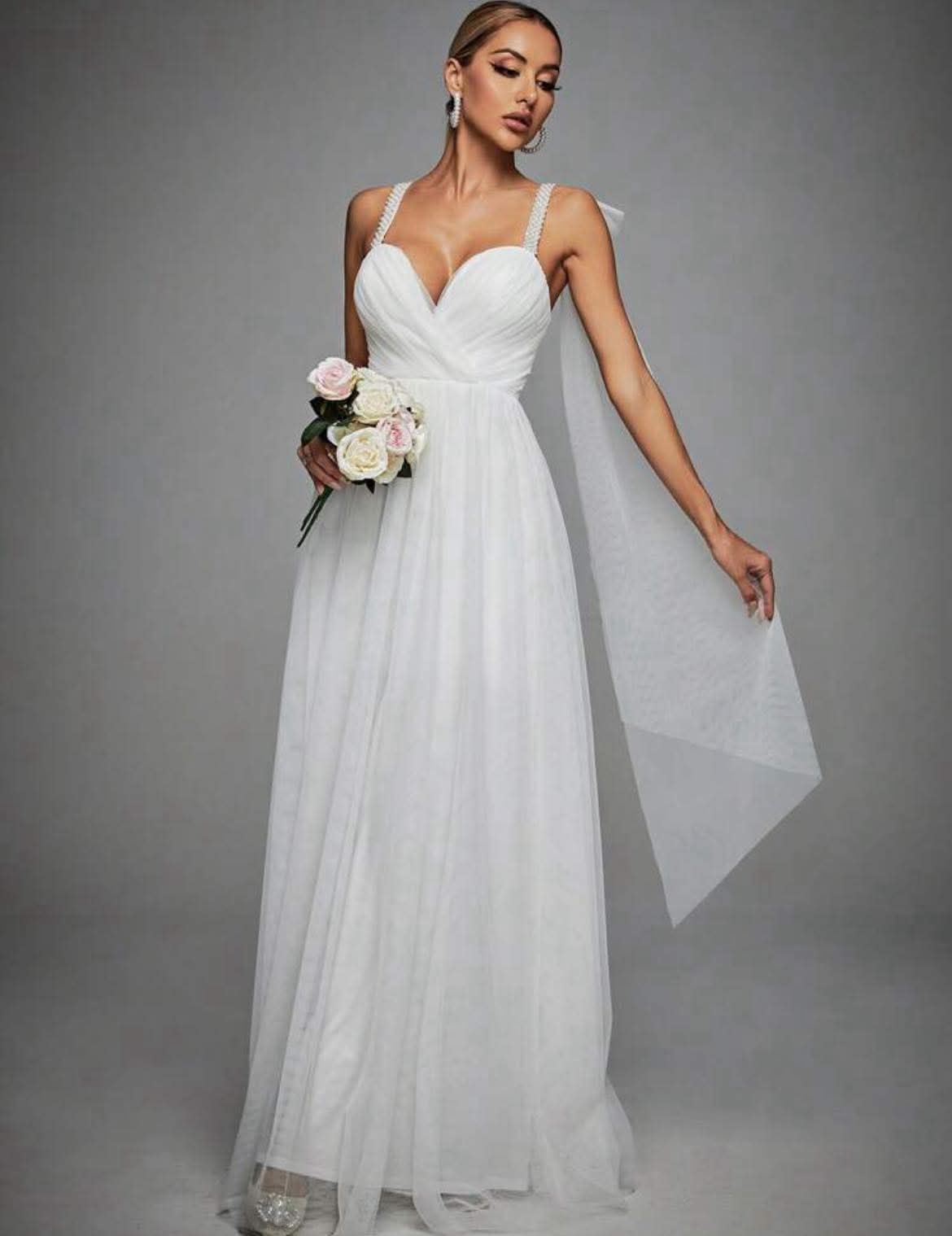 Vestido de Novia "Ethereal Dream" – Delicadeza en Tul y Perlas