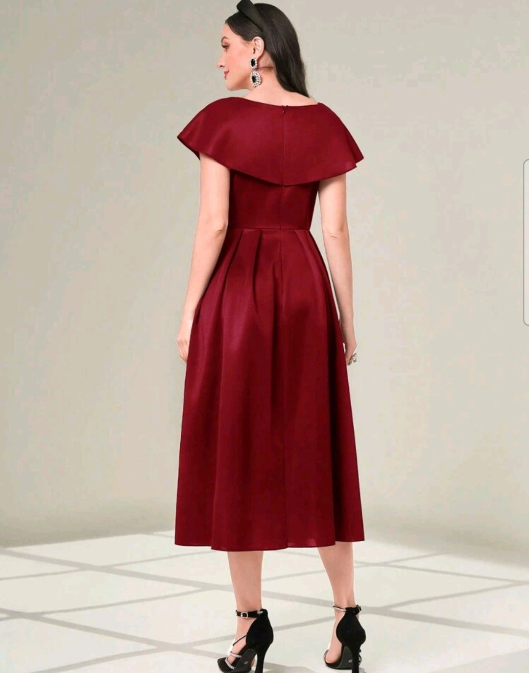 Vestido vino midi