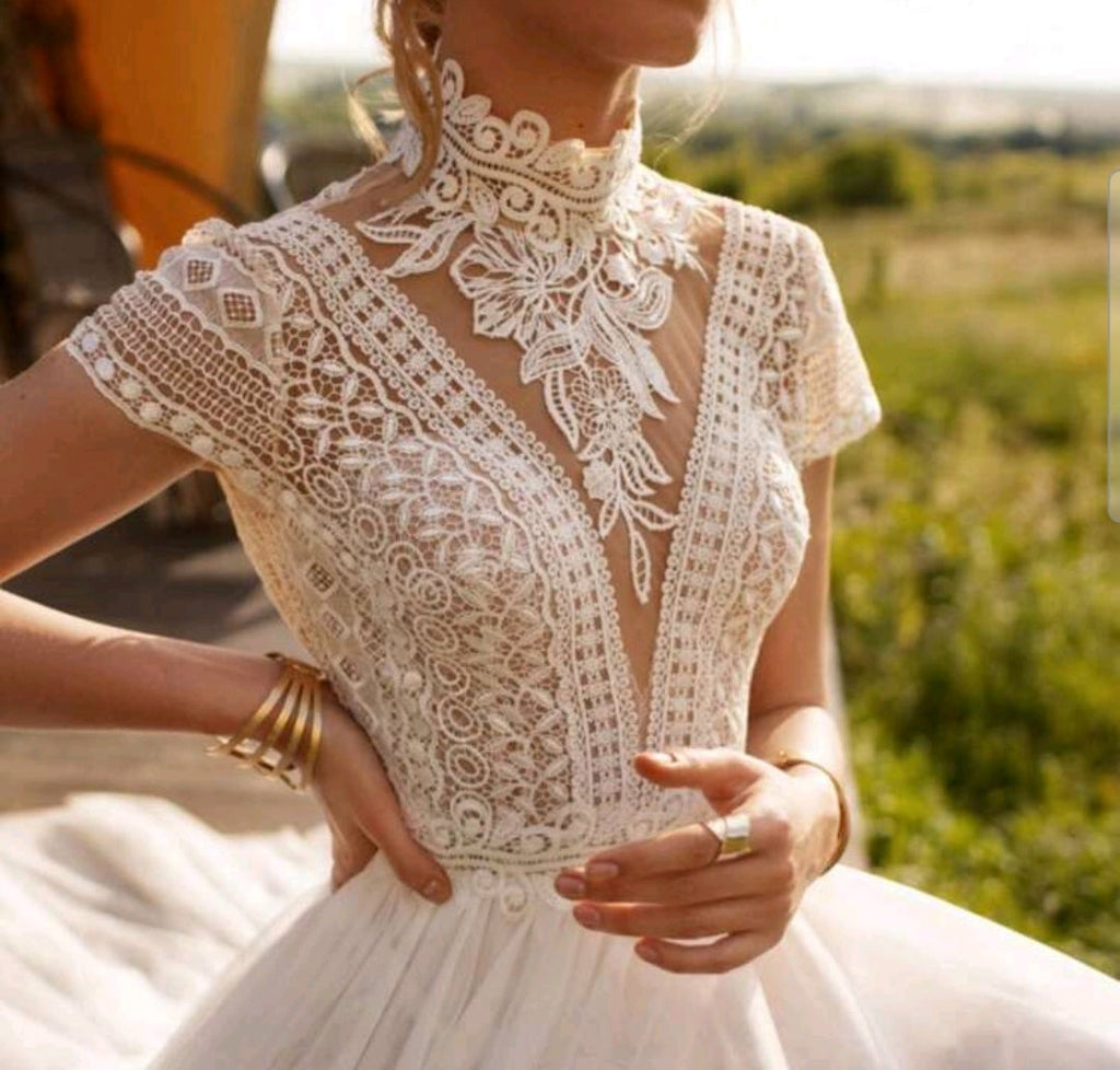 Vestido de Novia "Vintage Grace" de Estilo Bohemio