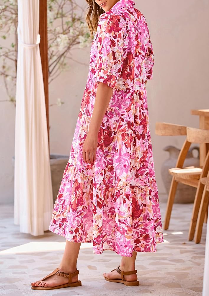 Vestido casual con estampado floral