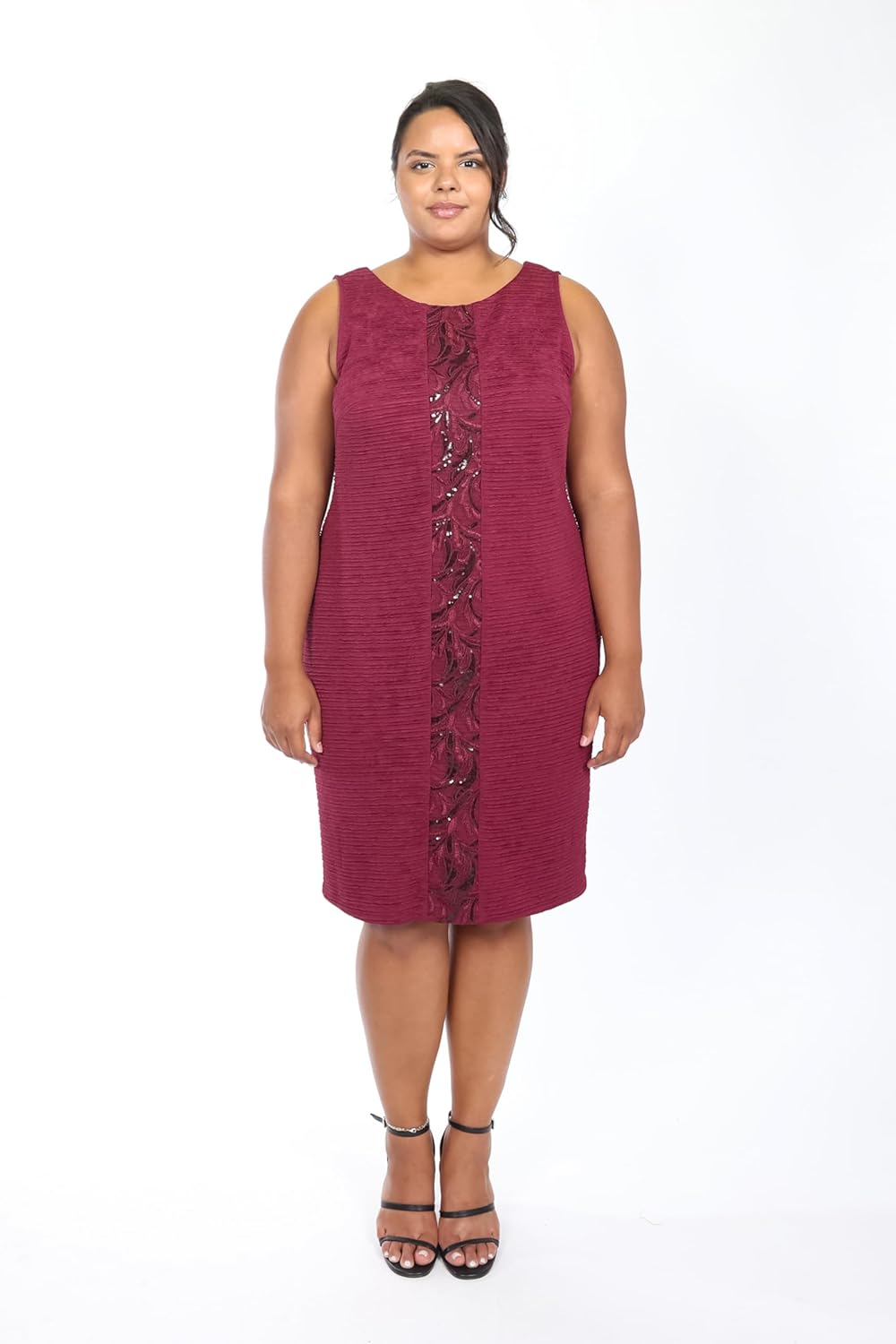 Vestido vino 2 piezas midi