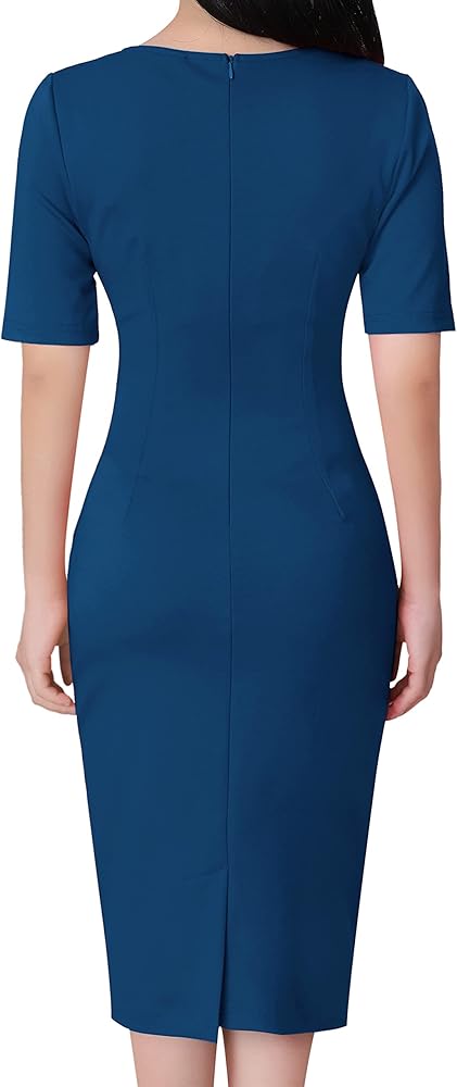 Vestido turquesa formal midi