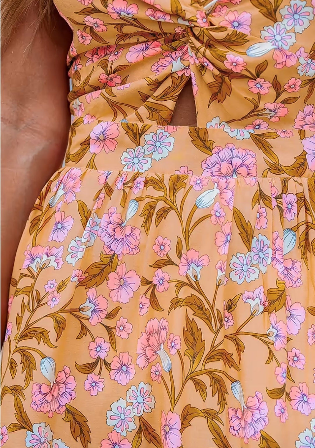 Vestido casual espalda semi abierta