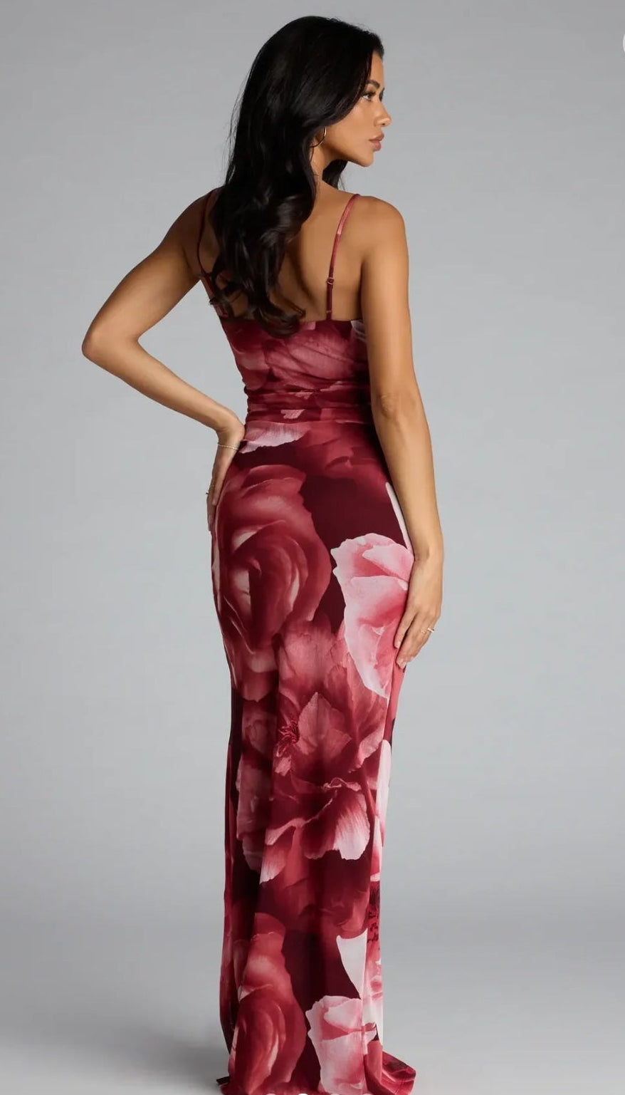 Vestido Germany floral con abertura lateral