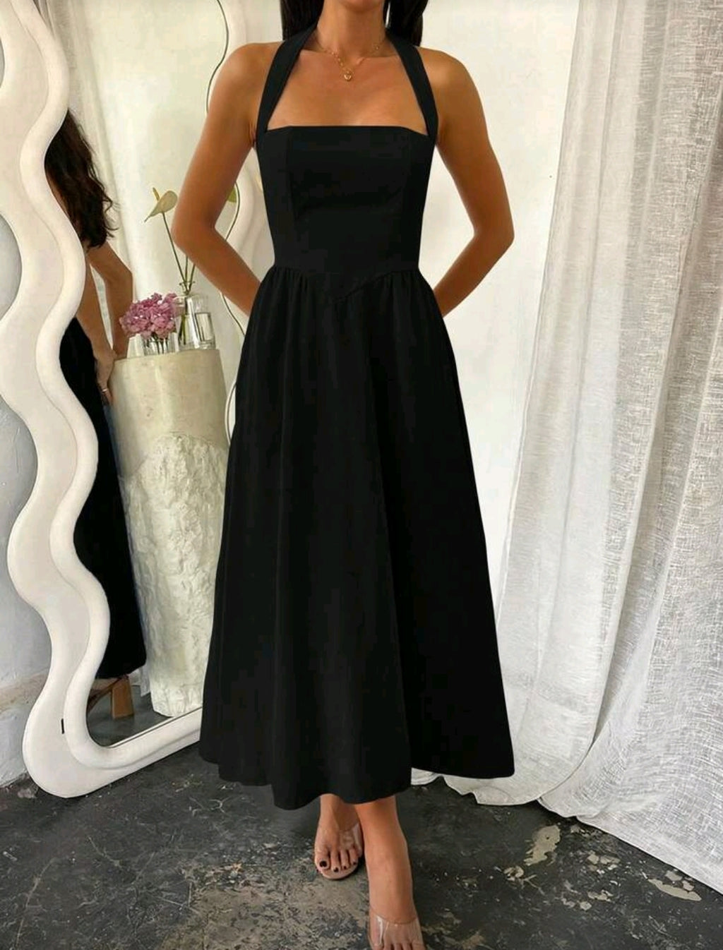 Vestido Billy Summer corte A con bolsas en los laterales