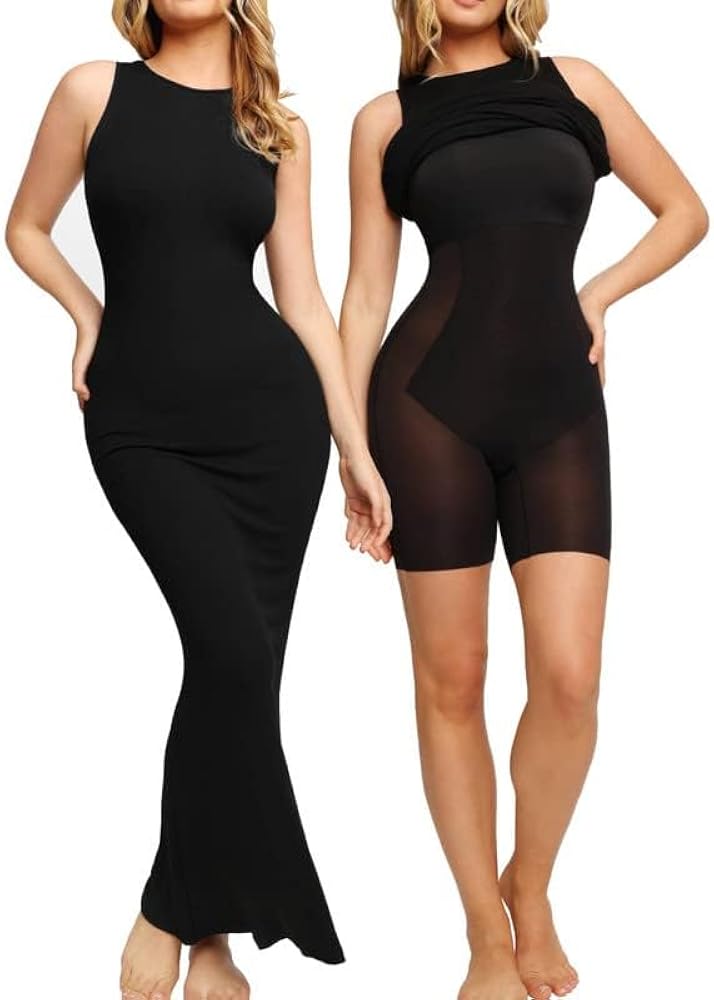 Vestido negro con faja incluída