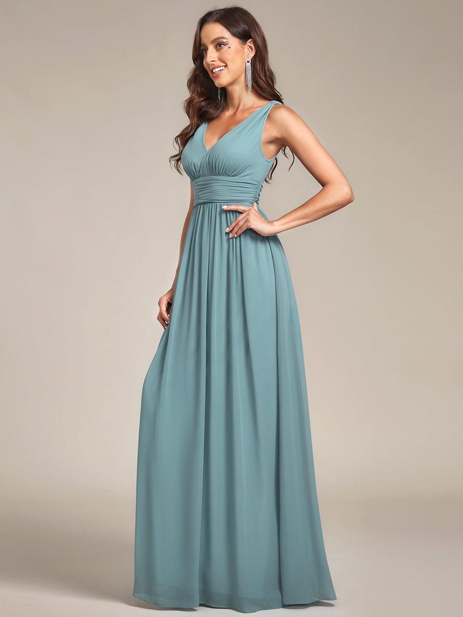 Vestido aqua tirante grueso corte A