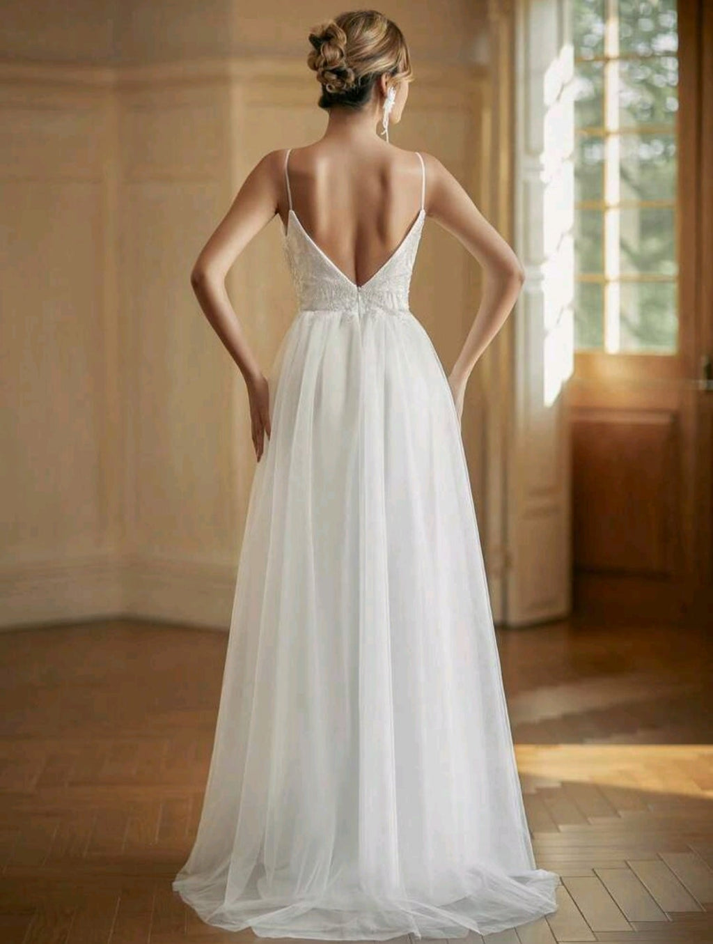 Vestido de Novia – Silueta A-Line con Corpiño Bordado
