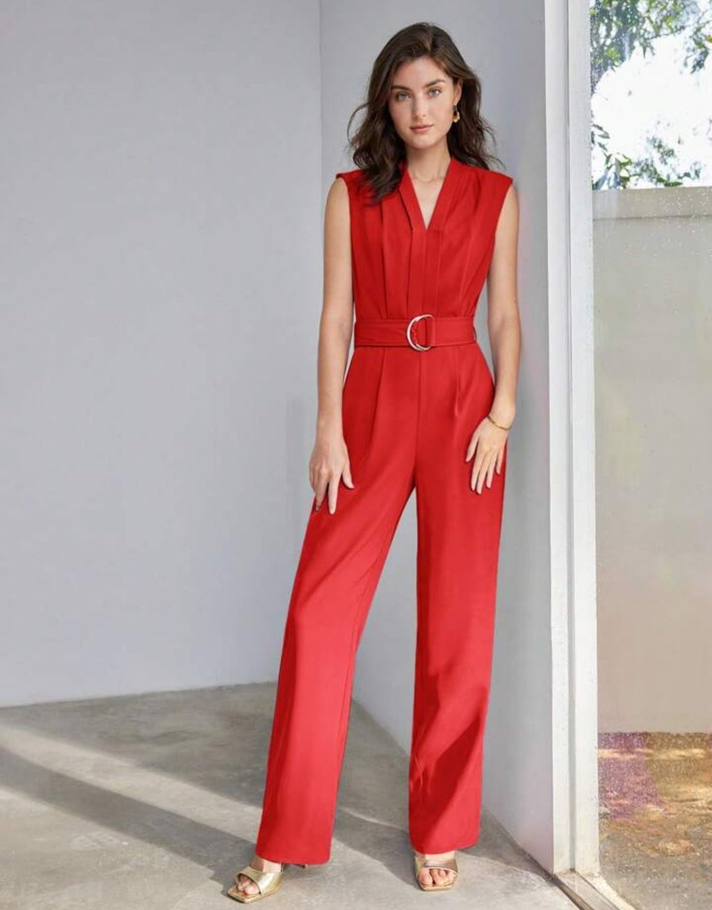 Enterizo formal rojo