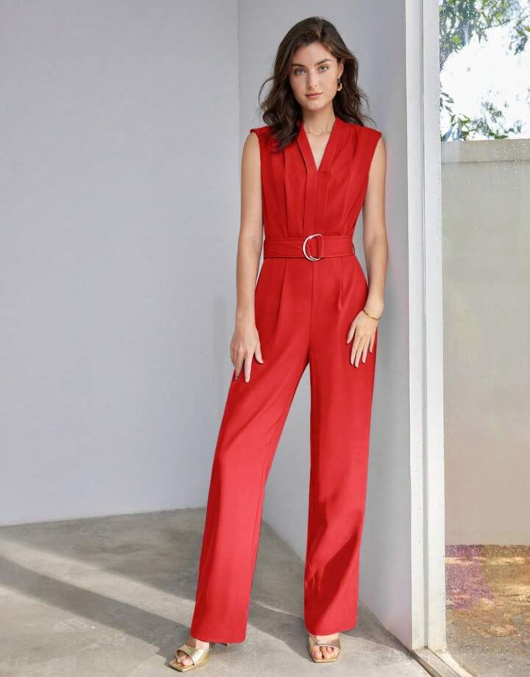 Enterizo formal rojo