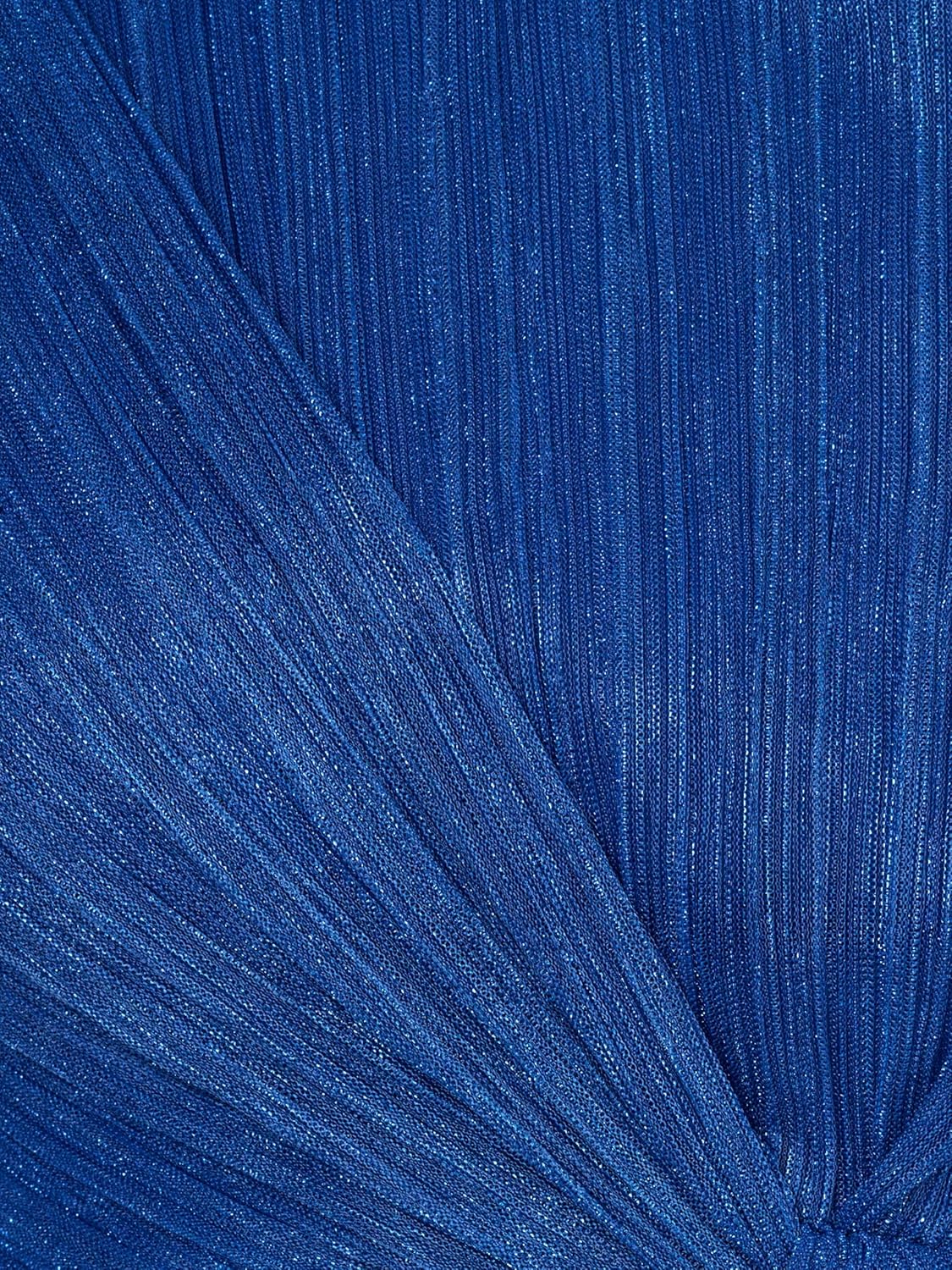 Vestido azul rey una manga brillante
