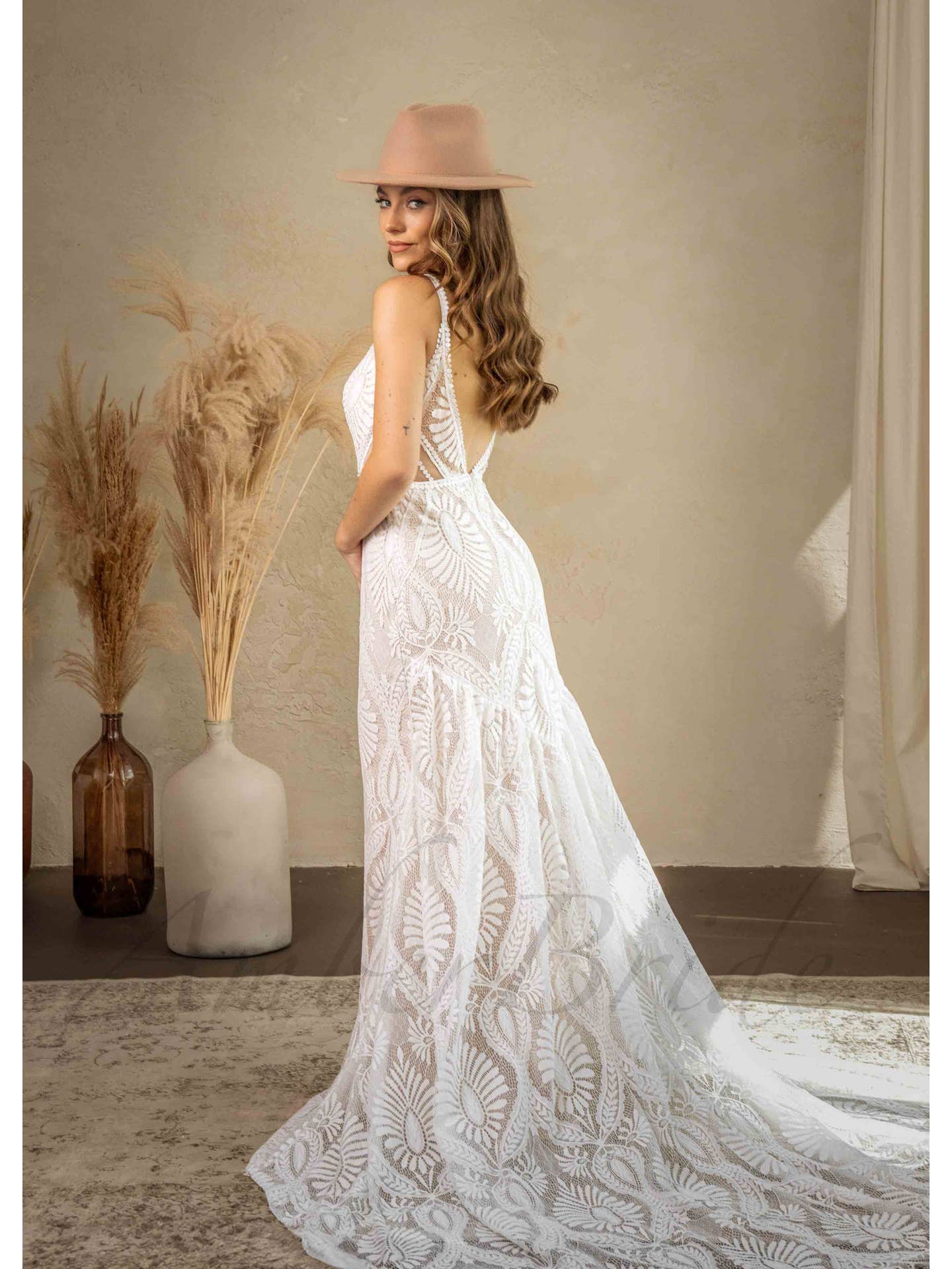 Vestido de Novia – Estilo Boho-Chic Geométrico