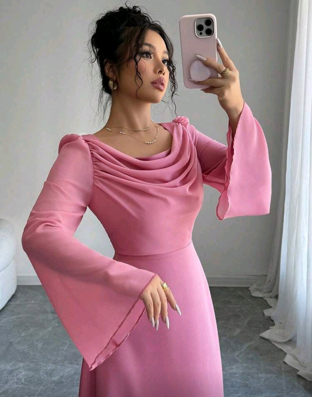 Vestido rosado