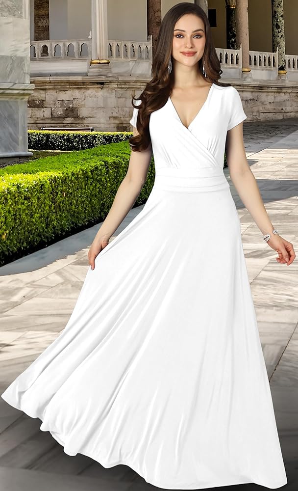 Maxi Vestido formal blanco