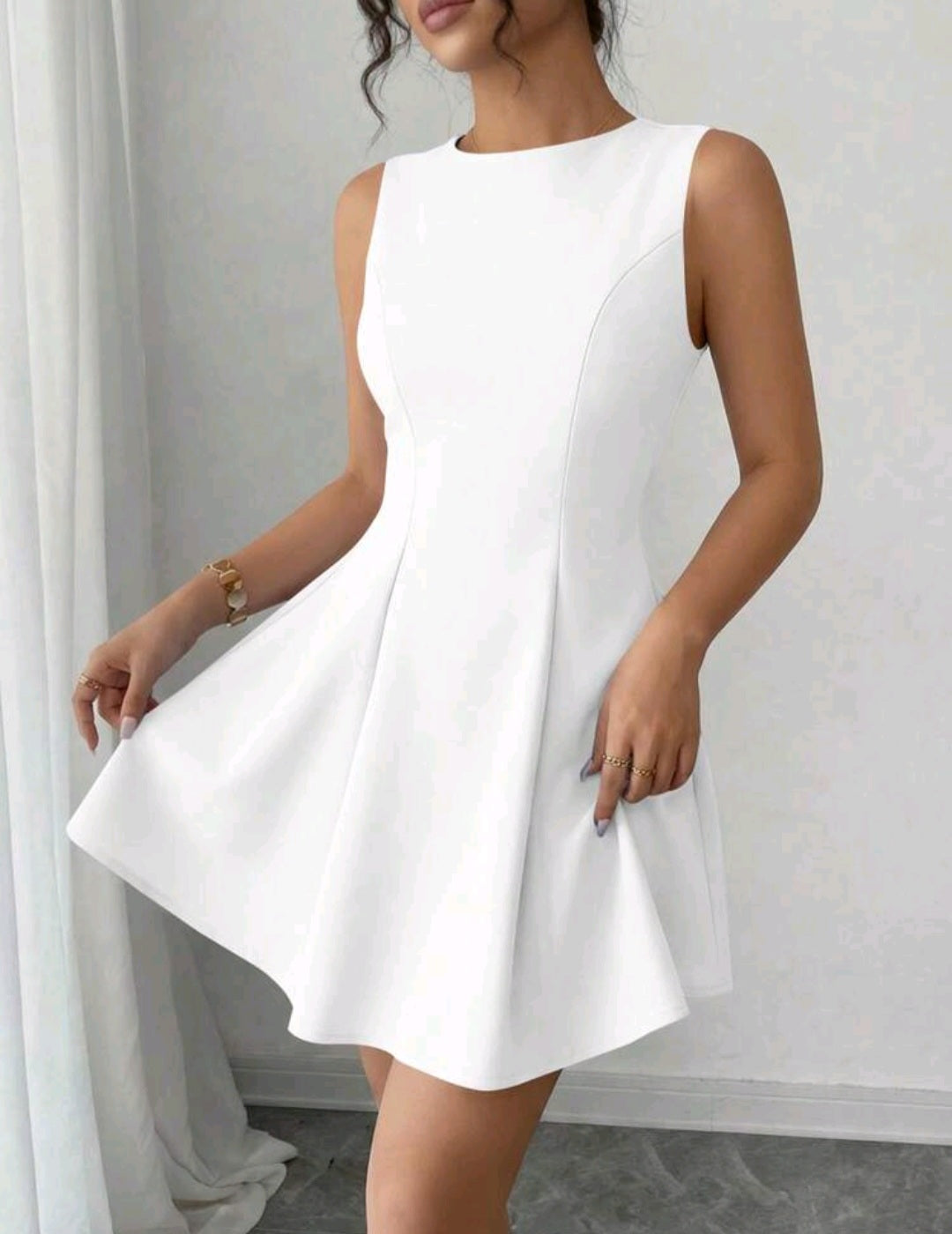 Vestido blanco formal mini